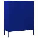 vidaXL Kommode marineblå 80x35x101,5 cm stål
