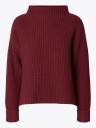 Selected Femme Selma Sus Long Sleeve Knit Pullover Burgunder XL