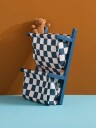 KidS Concept Wall Storage Textile Check Teal Navy ONE SIZE
