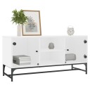 vidaXL TV-benk med dør hvit 102x37x50 cm 8721012214828