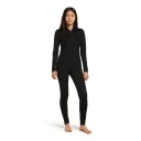 Icebreaker W 200 Oasis LS HalfZip Black Black XS
