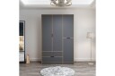 Munna Garderobe 140x208 cm - Antrasitt