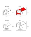 Artemide Tolomeo Faretto Vegglampe Uten Bryter