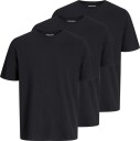 Jack & Jones Jacunder Tee Crew Neck 3 Pack Noos   BLACK   M