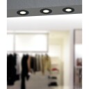 Innfelt lampe Saliceto 88 mm 4000K - Sort