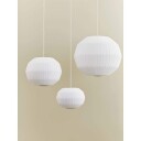 Herman Miller Nelson Angled Sphere Bubble Pendel L Off-White -