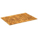 vidaXL Badematter Naturlig 55 x 80 cm Solid akasietre