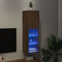  TV-benk med LED-lys artisan eik 30,5x30x102 cm 8721158556868