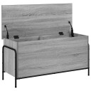 vidaXL Lagringsboks Grå Sonoma 80 x 40 x 49,5 cm Konstruert tre