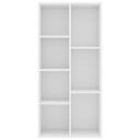 vidaXL Bokhylle hvit 50x25x106 cm sponplate