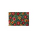 Rxs Dørmatte kokosfiber med blomster