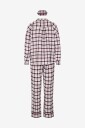 Hunkemöller   Pysjsett PJ LS Flannel Twill Check Eyem   Hvit