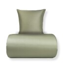 Nature By Borg Sengetøy av bambus - 140x220 cm - 100 % naturlig bambus -  - Olivenfarget satengvevd dynetrekk