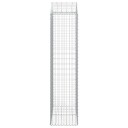 vidaXL Gabionkurv buet 100x50x200/220 cm galvanisert jern