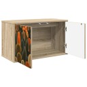 vidaXL Vegghengt TV skap ZAANDAM 69 x 33 x 40 cm Sonoma eik