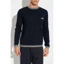 Emporio Armani Herre Strikkevarer Blå L,