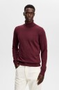 J. Lindeberg Kaden Merino Turtle Neck   Burgundy   L