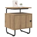 vidaXL Nattbordskap 2 stk. Artisan eik Konstruert tre