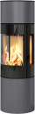 Rais Viva L 140 platina gasspeis med sideglass og glassdør