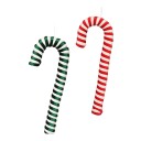 Stor Polkagris-Kjepp Juledekorasjon