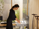 Hansgrohe Metropol servantbatteri 110 Med bunnventil, Hvit Matt