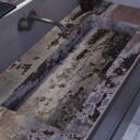 Dansani Inzo Angular D45,50cm Silestone Eternal Statuario 120-139cm