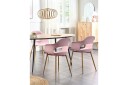 Matsalsstol Beliani Utica set om 2 Pink -