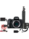 Canon EOS M50 Mk II 15-45mm Premium Live Streaming Kit - Black