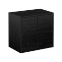 Gustavsberg Artic veggskap, 59,9x55 cm, sort eik