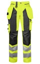 ProJob 6519 Håndverksbukse Dame En Iso 20471 Kl 2 Yellow/Black C50