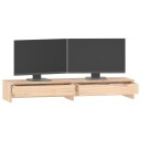 vidaXL Monitorstativ 100x27x15 cm heltre furu