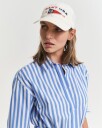 Gant Stripet poplin skjortekjole WHITE 34