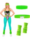 The Aerobic Star 80-talls Aerobics Instruktør Kostyme til Dame Large Voksenkostyme 60963