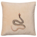 Chhatwal & Jonsson Embroidered Cobra putevar 50x50 cm Beige