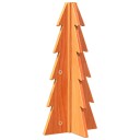 Vidaxl Juletre av tre til pynt voksbrun 49 cm heltre furu