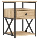 vidaXL Nattbord sonoma eik 40x42x55 cm konstruert tre