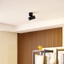 Lindby Nivoria LED-spotlight svingbar svart