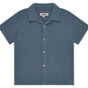 Huttelihut Shirt Ss Muslin Blue 104