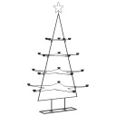 Vidaxl Juletre til dekorasjon metall svart 140 cm