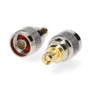 Nedis SMA Adapter Han N Gull Belagt 50 Ohm Rett Kobber / Sølv 2 Stk. Boks