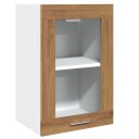  Hengende skap glass artisan eik 40x31x60 cm konstruert tre 8721158436245