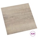  Selvheftende Gulvplanker 30,5 x 30,5 cm 20 pcs PVC Gammelt tre