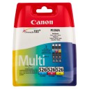 Canon CLI-526 Multipack BlÃ¦kpatron (520 sider) Cyan/Magenta/Gul