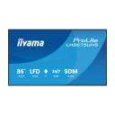 iiyama LH8675UHS-B2AG 86" skiltdisplay svart