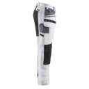 Blåkläder 191010001099D124 Malebukse med stretch, hvit/svart Str. D124, Klær