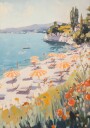 Sunny Beach Day Plakat Plakat / 100x150cm
