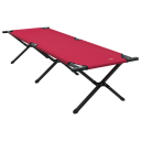 Sammenleggbar camping seng Rød 193 x 69 x 45 cm Oxford stoff