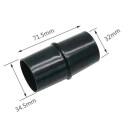 Støvsugeradapter 35 mm til 32 mm universal