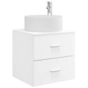  Vegghengt vaskeservant Hvit 49,5 x 44,5 x 65,5 cm