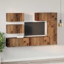  TV benksett 6 pcs Gammelt tre 30.5 x 30 x 90 cm Konstruert tre
